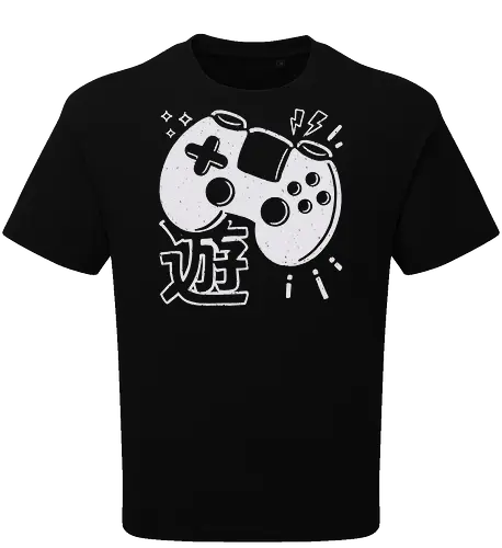 90s Gaming Controller Monochrome