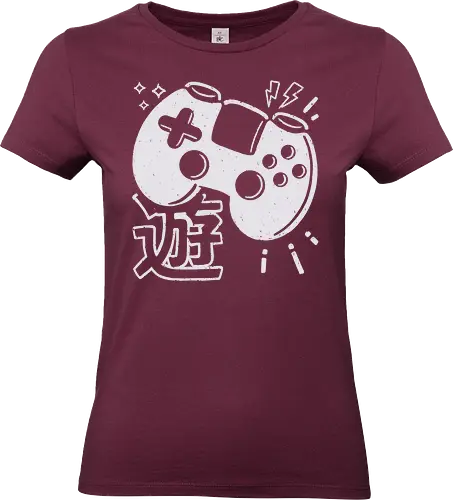 90s Gaming Controller Monochrome - joystick, gaming controller, arcade, retro, 8 bit, gamer, vintage, old school, 90s, video game, monochrome, love, geek, aesthetic, xmorfina - Standard T-Shirt (Women)