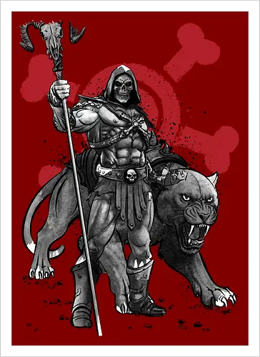 Evil lord of destruction and panther sumi e