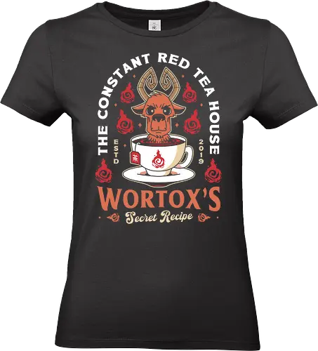 Wortox Red Tea Emblem - beefalo wool, wilson, chester, wendy, indie game, gamer, gaming, video games, abigail, survive, survival, wortox, red tea, dont starve, dont starve together - Standard T-Shirt (Women)