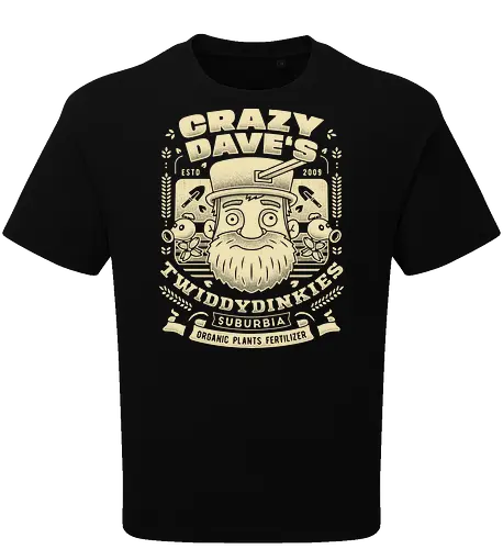 Crazy Dave Emblem Grunge