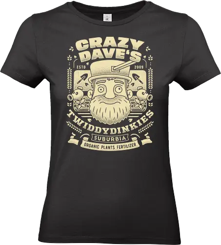 Crazy Dave Emblem Grunge - video game, gaming, gamer, zombie, crazy dave, neighborville, super brainz, dr zomboss, plants vs zombies, garden warfare, pvz, peashooter, sunflower, potato mine, frijol - Standard T-Shirt (Women)