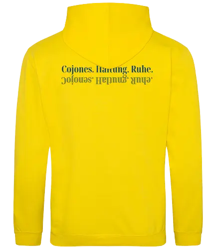 Cojones.Haltung.Ruhe. - Rückendruck