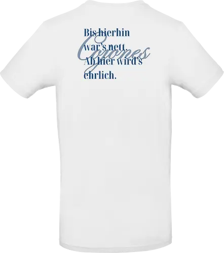 Cojones-Ehrlichkeit - Rückendruck