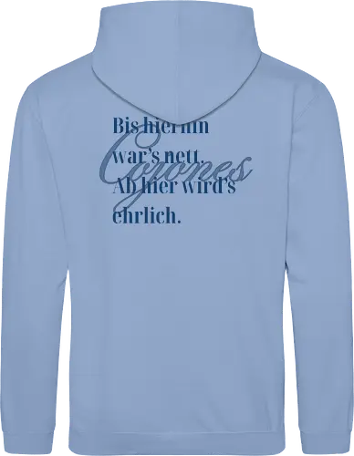 Cojones-Ehrlichkeit - Rückendruck