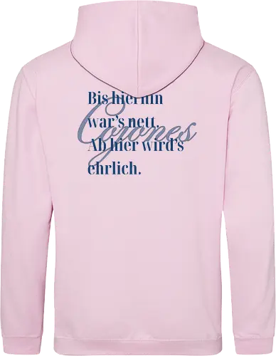 Cojones-Ehrlichkeit - Rückendruck