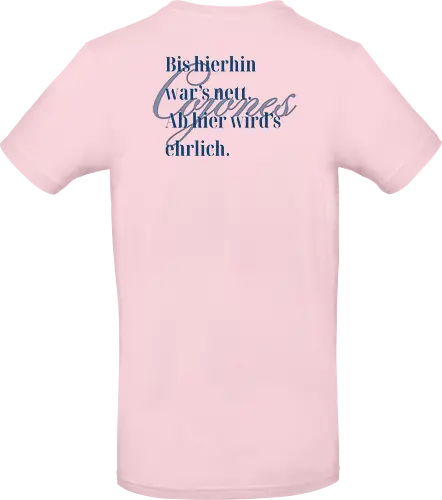 Cojones-Ehrlichkeit - Rückendruck