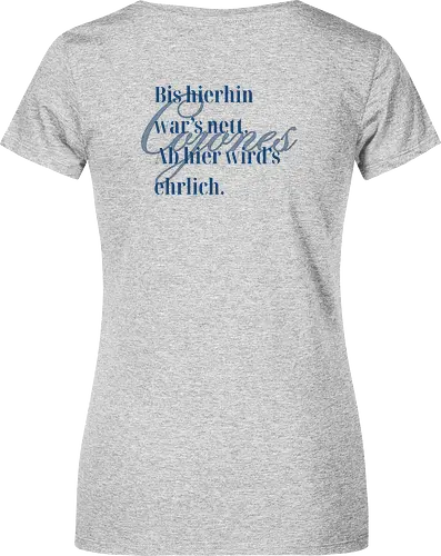 Cojones-Ehrlichkeit - Rückendruck