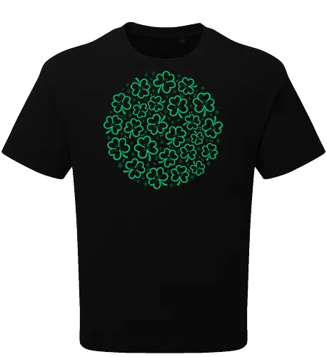 Green Shamrocks St Patrick Pattern