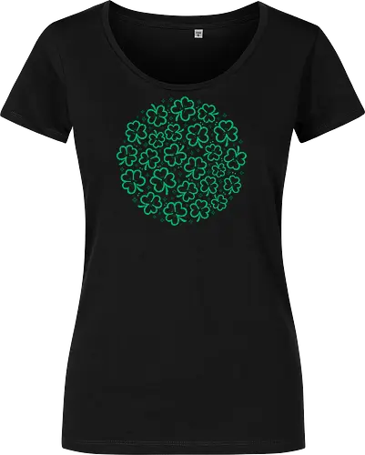 Green Shamrocks St Patrick Pattern