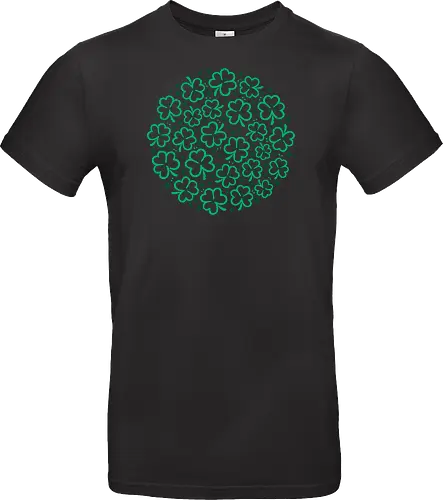 Green Shamrocks St Patrick Pattern