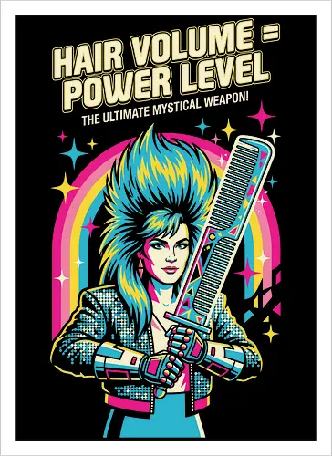 80s Glam Rock Retro Anime