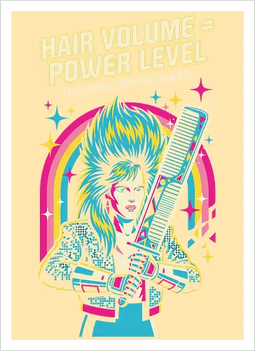 80s Glam Rock Retro Anime