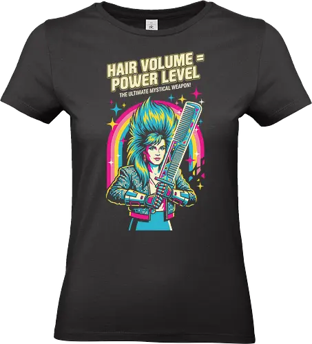 80s Glam Rock Retro Anime - flashy otaku fashion, retro pop culture streetwear, bold 80s graphic t-shirt, hair volume power level shirt, 80s glam rock t-shirt, retro anime parody tee, neon pop art clothing, big hair aesthetic apparel, funny power level graphic, rockstar anime t-shirt, vintage 80s rainbow design, colorful music lover shirt, synthwave aesthetic top, glam metal fan merch, shonen anime parody clothing, mystical comb weapon art, nostalgic 80s fashion, vibrant character graphic tee, hair stylist humor gift - Standard T-Shirt (Women)