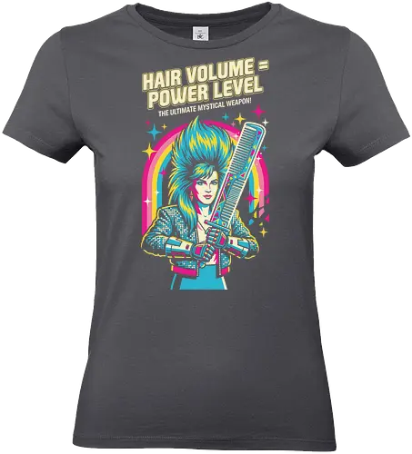 80s Glam Rock Retro Anime - flashy otaku fashion, retro pop culture streetwear, bold 80s graphic t-shirt, hair volume power level shirt, 80s glam rock t-shirt, retro anime parody tee, neon pop art clothing, big hair aesthetic apparel, funny power level graphic, rockstar anime t-shirt, vintage 80s rainbow design, colorful music lover shirt, synthwave aesthetic top, glam metal fan merch, shonen anime parody clothing, mystical comb weapon art, nostalgic 80s fashion, vibrant character graphic tee, hair stylist humor gift - Standard T-Shirt (Women)