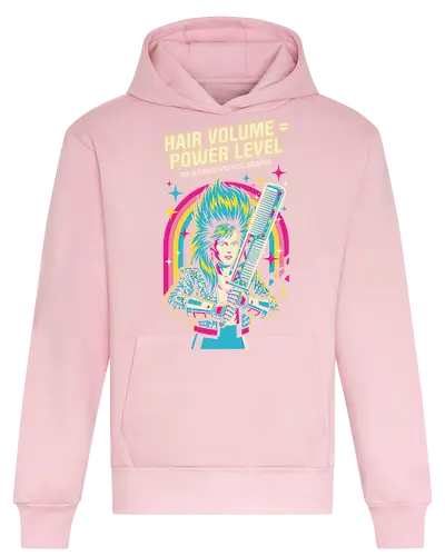 80s Glam Rock Retro Anime - flashy otaku fashion, retro pop culture streetwear, bold 80s graphic t-shirt, hair volume power level shirt, 80s glam rock t-shirt, retro anime parody tee, neon pop art clothing, big hair aesthetic apparel, funny power level graphic, rockstar anime t-shirt, vintage 80s rainbow design, colorful music lover shirt, synthwave aesthetic top, glam metal fan merch, shonen anime parody clothing, mystical comb weapon art, nostalgic 80s fashion, vibrant character graphic tee, hair stylist humor gift - Heavyweight Hoodie