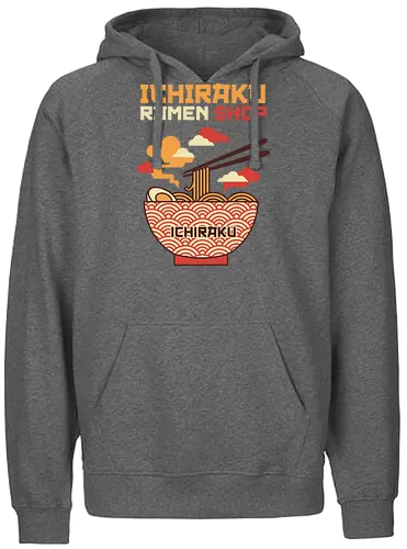 Ichiraku Ramen Shop - ichiraku ramen shirt, japanese noodle shop t-shirt, anime food graphic tee, ramen wave design, seigaiha pattern clothing, retro ramen shop apparel, minimalist anime streetwear, japanese kitchen art t-shirt, ramen lover gift, vintage aesthetic food shirt, hidden village ramen merch, noodle bowl graphic top, orange and red japanese tee, foodie gift for anime fans, traditional japanese cloud art, ramen bowl with chopsticks shirt, stylish otaku fashion, street food aesthetic clothing, comfort food graphic t-shirt - Fairtrade Hoodie