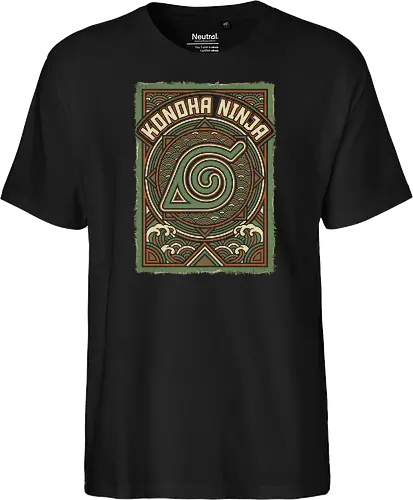 Konoha Ninja - konoha ninja shirt, hidden leaf village t-shirt, shinobi symbol graphic tee, japanese wave anime clothing, seigaiha pattern ninja top, retro anime aesthetic streetwear, minimalist ninja fan merch, will of fire t-shirt, vintage japanese graphic shirt, leaf village emblem apparel, moss green anime top, traditional japanese art clothing, ninja lineage t-shirt, hidden village shinobi gear, geometric anime design, classic manga fan gift, earth tone streetwear, leaf village insignia shirt, stylish otaku fashion - Fairtrade T-Shirt