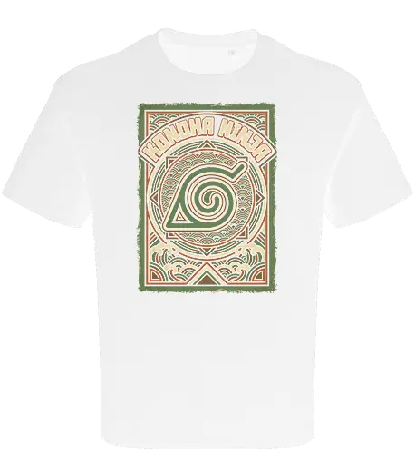 Konoha Ninja - konoha ninja shirt, hidden leaf village t-shirt, shinobi symbol graphic tee, japanese wave anime clothing, seigaiha pattern ninja top, retro anime aesthetic streetwear, minimalist ninja fan merch, will of fire t-shirt, vintage japanese graphic shirt, leaf village emblem apparel, moss green anime top, traditional japanese art clothing, ninja lineage t-shirt, hidden village shinobi gear, geometric anime design, classic manga fan gift, earth tone streetwear, leaf village insignia shirt, stylish otaku fashion - Oversize T-Shirt