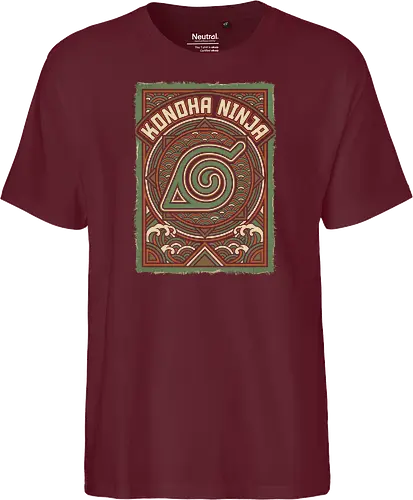 Konoha Ninja - konoha ninja shirt, hidden leaf village t-shirt, shinobi symbol graphic tee, japanese wave anime clothing, seigaiha pattern ninja top, retro anime aesthetic streetwear, minimalist ninja fan merch, will of fire t-shirt, vintage japanese graphic shirt, leaf village emblem apparel, moss green anime top, traditional japanese art clothing, ninja lineage t-shirt, hidden village shinobi gear, geometric anime design, classic manga fan gift, earth tone streetwear, leaf village insignia shirt, stylish otaku fashion - Fairtrade T-Shirt