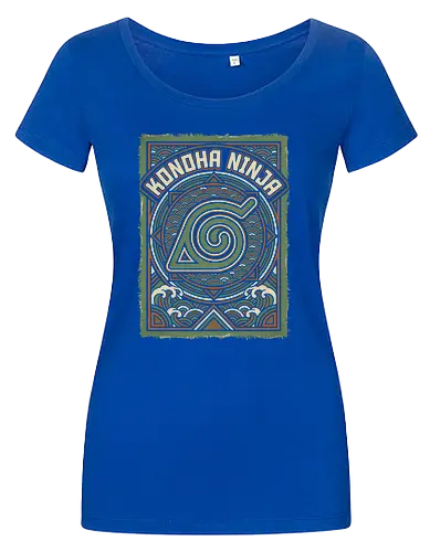 Konoha Ninja - konoha ninja shirt, hidden leaf village t-shirt, shinobi symbol graphic tee, japanese wave anime clothing, seigaiha pattern ninja top, retro anime aesthetic streetwear, minimalist ninja fan merch, will of fire t-shirt, vintage japanese graphic shirt, leaf village emblem apparel, moss green anime top, traditional japanese art clothing, ninja lineage t-shirt, hidden village shinobi gear, geometric anime design, classic manga fan gift, earth tone streetwear, leaf village insignia shirt, stylish otaku fashion - Women T-Shirt