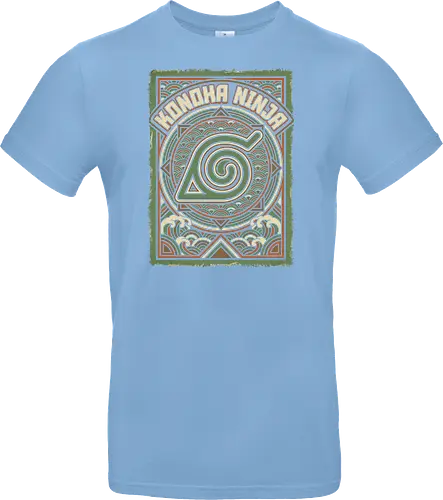 Konoha Ninja - konoha ninja shirt, hidden leaf village t-shirt, shinobi symbol graphic tee, japanese wave anime clothing, seigaiha pattern ninja top, retro anime aesthetic streetwear, minimalist ninja fan merch, will of fire t-shirt, vintage japanese graphic shirt, leaf village emblem apparel, moss green anime top, traditional japanese art clothing, ninja lineage t-shirt, hidden village shinobi gear, geometric anime design, classic manga fan gift, earth tone streetwear, leaf village insignia shirt, stylish otaku fashion - Standard T-Shirt