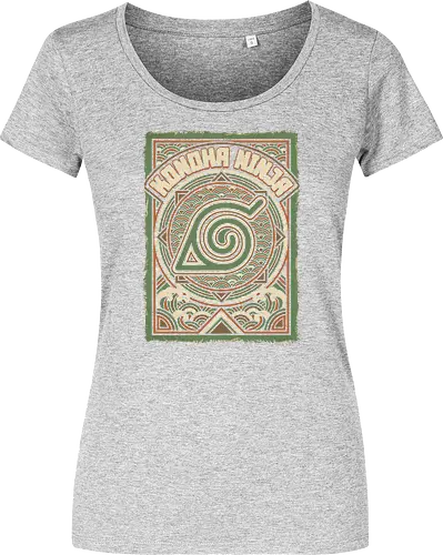Konoha Ninja - konoha ninja shirt, hidden leaf village t-shirt, shinobi symbol graphic tee, japanese wave anime clothing, seigaiha pattern ninja top, retro anime aesthetic streetwear, minimalist ninja fan merch, will of fire t-shirt, vintage japanese graphic shirt, leaf village emblem apparel, moss green anime top, traditional japanese art clothing, ninja lineage t-shirt, hidden village shinobi gear, geometric anime design, classic manga fan gift, earth tone streetwear, leaf village insignia shirt, stylish otaku fashion - Women T-Shirt