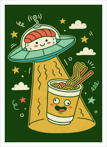 Sushi UFO Abduction