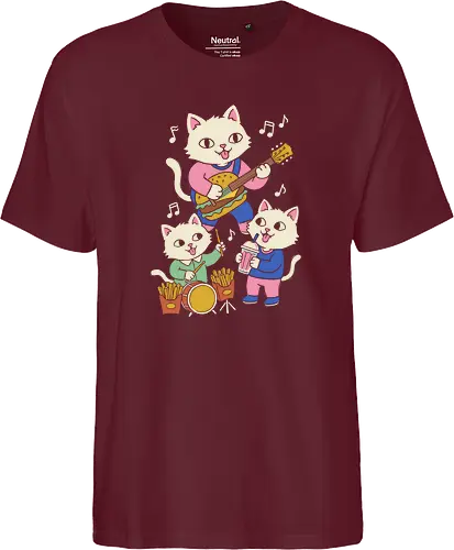 Burger Jam Kawaii Rocker Cats Retro Pastel Graphic