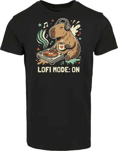 Chill Capybara DJ Retro Aesthetic