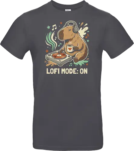 Chill Capybara DJ Retro Aesthetic