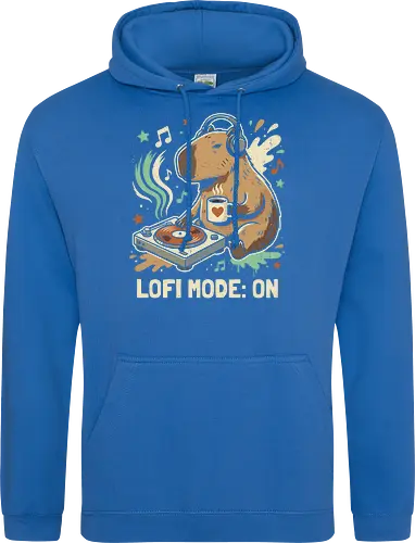 Chill Capybara DJ Retro Aesthetic