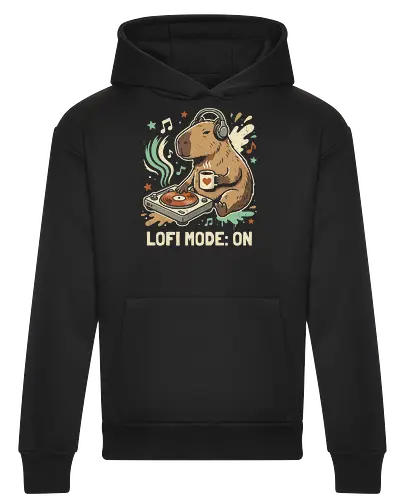 Chill Capybara DJ Retro Aesthetic