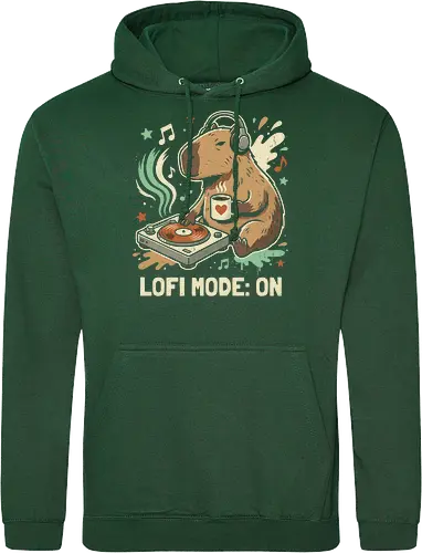 Chill Capybara DJ Retro Aesthetic