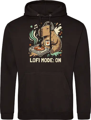 Chill Capybara DJ Retro Aesthetic