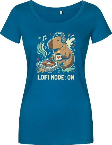 Chill Capybara DJ Retro Aesthetic