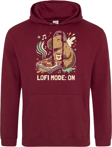 Chill Capybara DJ Retro Aesthetic