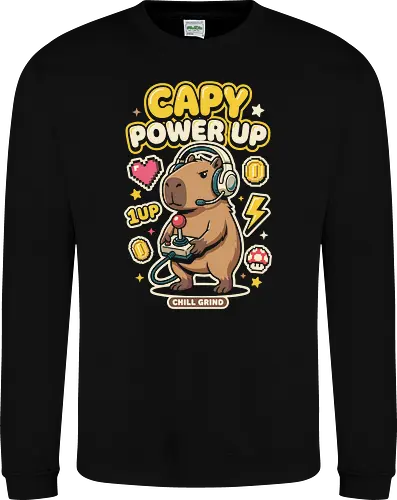 Gamer Capybara Retro 8-Bit Pixel Art Graphic