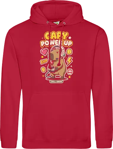 Gamer Capybara Retro 8-Bit Pixel Art Graphic