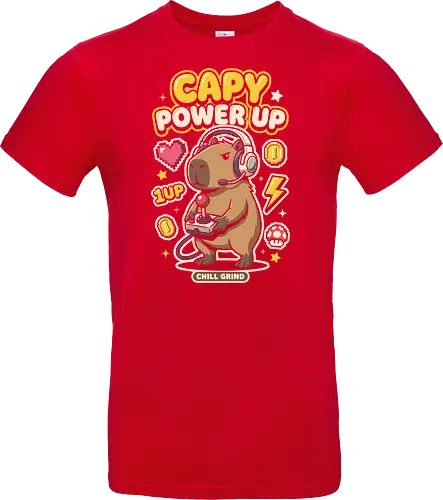 Gamer Capybara Retro 8-Bit Pixel Art Graphic