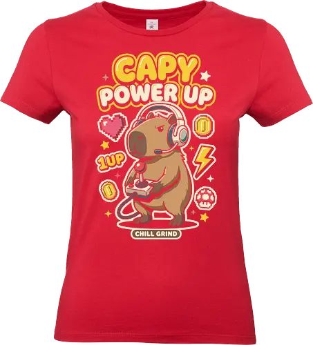 Gamer Capybara Retro 8-Bit Pixel Art Graphic