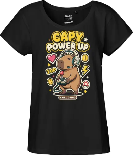 Gamer Capybara Retro 8-Bit Pixel Art Graphic