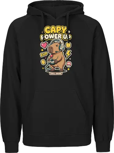 Gamer Capybara Retro 8-Bit Pixel Art Graphic