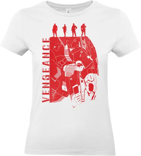 Vengeance - Metal Gear Rising Revengeance - jack the ripper, minimalistische kunst, metal gear revengeance, metal gear rising t-shirt, raiden cyborg ninja, vengeance, gamer kleidung, metal gear solid, platinum games, hack and slash, teetan, konami, jetstream sam, cyborg krieger, blade mode - Standard T-Shirt (Women)