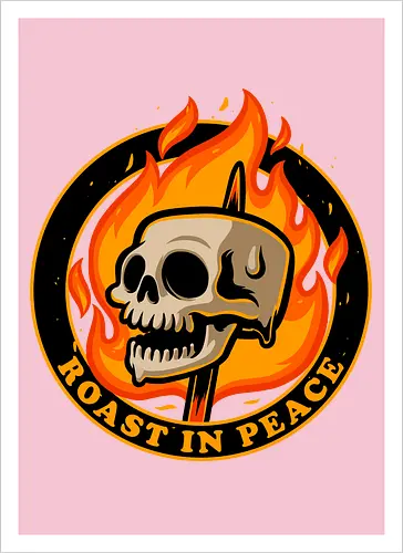 Marshmallow Skull Fire 