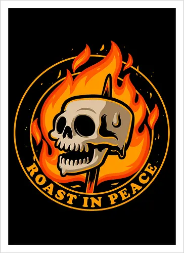 Marshmallow Skull Fire 