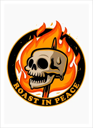 Marshmallow Skull Fire 