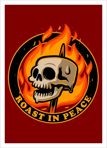 Marshmallow Skull Fire 