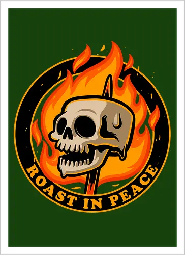 Marshmallow Skull Fire 