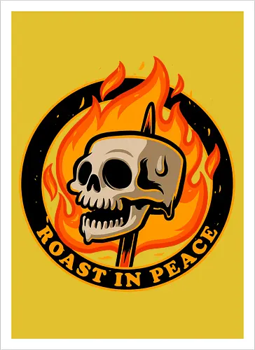 Marshmallow Skull Fire 